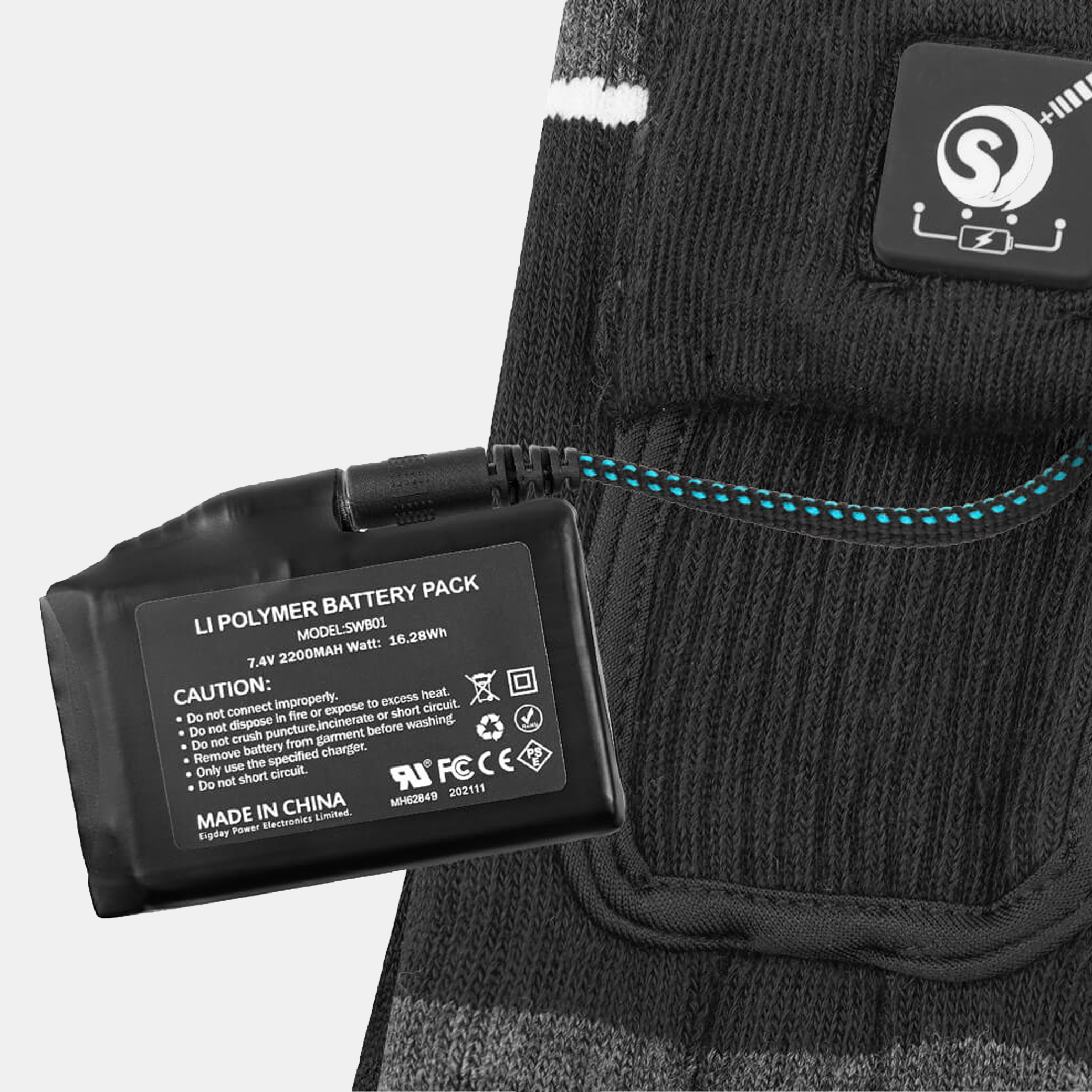 Savior Heat - Värmestrumpor Svart Grå