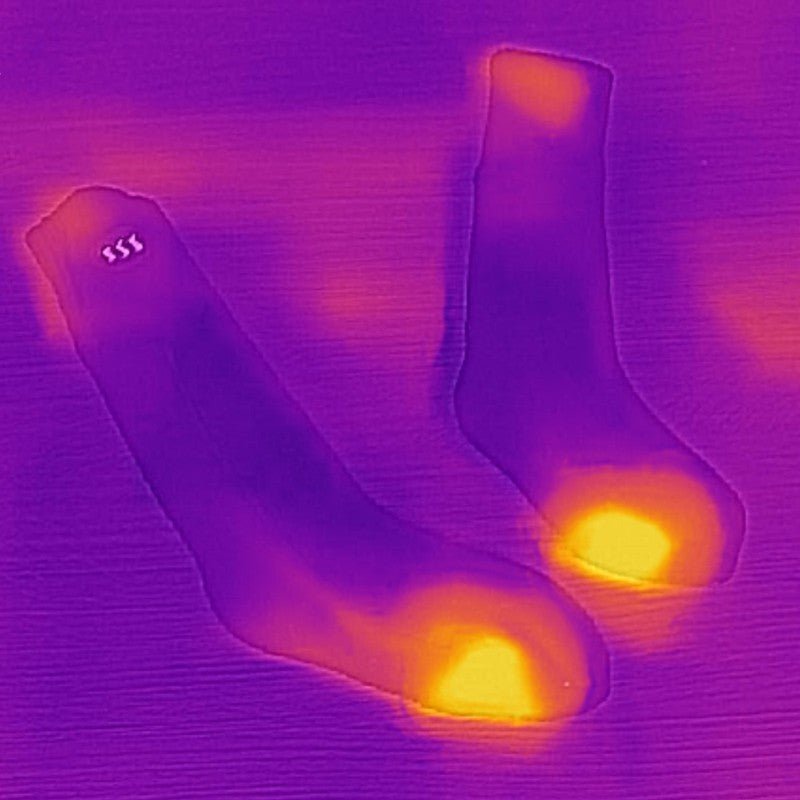 Glovii - Röda Värmestrumpor med Fjärrkontroll, Värmestrumpor, från Glovii, hos Heat North