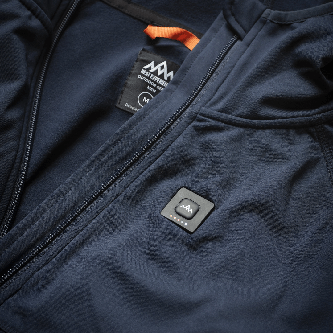HeatX - Heated Anyday Zipfleece Herr Navy/Blå