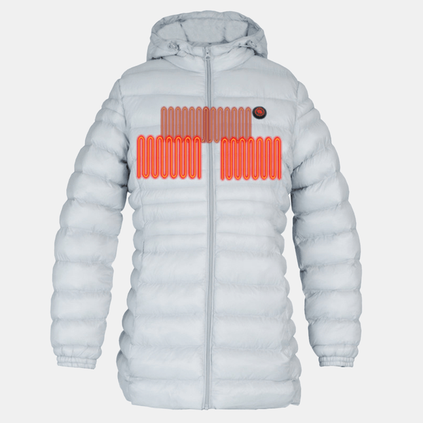 Glovii - Värmejacka Dam Ljusgrå