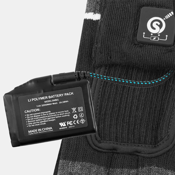 Savior Heat - Värmestrumpor Svart/Grå